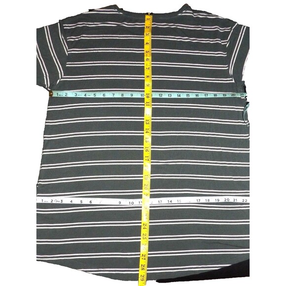 American Eagle Outfitters Oversized Soft Sexy T-Shirt Striped Small Grunge READ - Picture 8 of 16